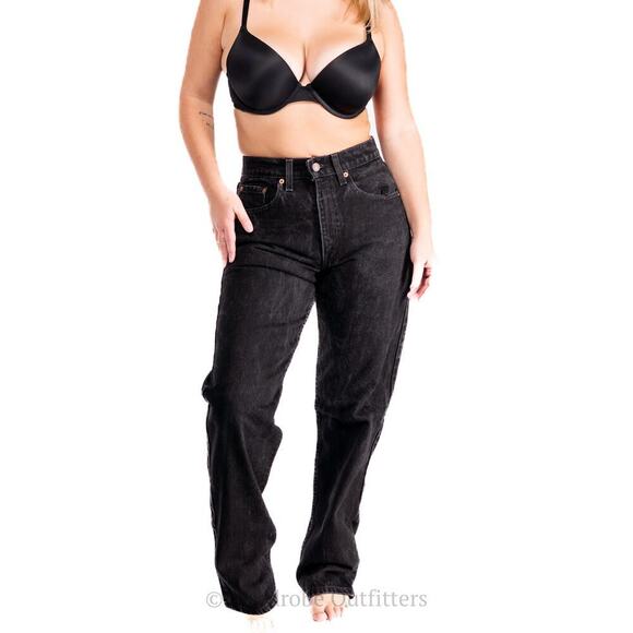 Vintage 90s Deadstock Black Levi 550's 31x32 - Picture 1 of 6